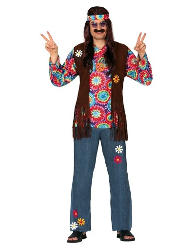 Disfraz de Hippie Adulto Hombre