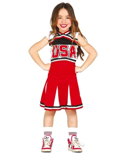 Disfraz de animadora simpática para niña