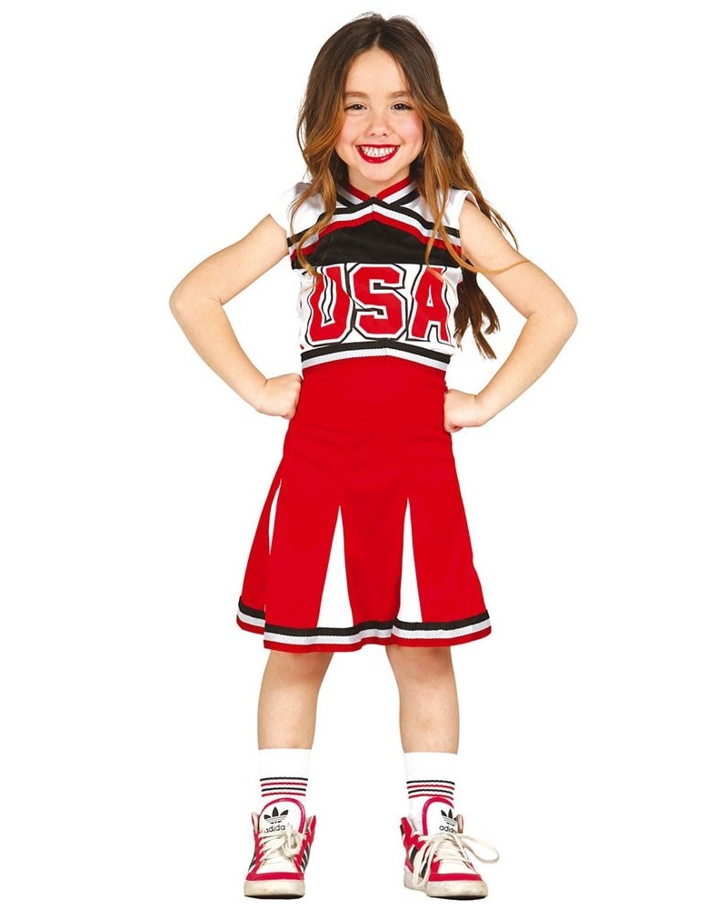 Disfraz de animadora simpática para niña