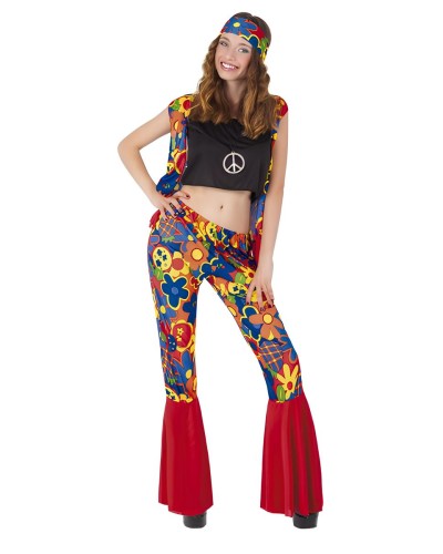 Disfraz Hippy Adulto Mujer