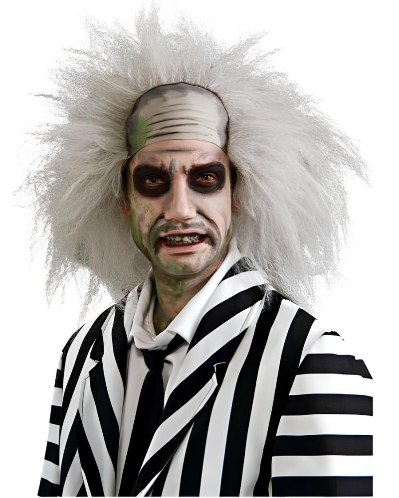 Peluca Halloween Beetlejuice para Adulto