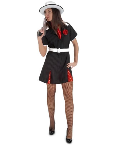 Disfraz Ganster Adulto Mujer
