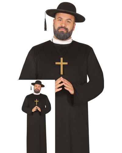 Disfraz de cura Adulto para hombre