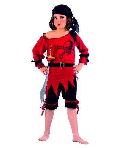 Disfraz de Pirata Calavera Infantil Niña