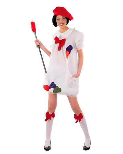 Disfraz de Pintora Adulto Mujer