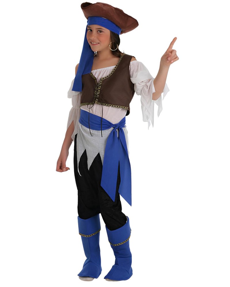 Disfraz de Pirata Bucanera Infantil chica
