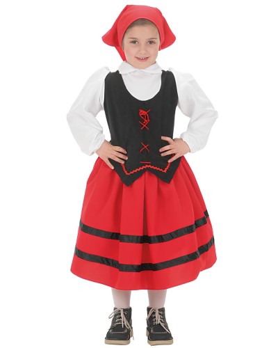 Disfraz de Pastora Asturiana Infantil