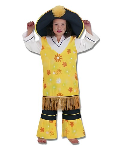 Disfraz de Hippie Yeye Infantil Niña