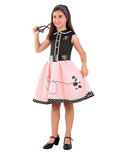 Disfraz Grease Pink Lady Infantil Niña