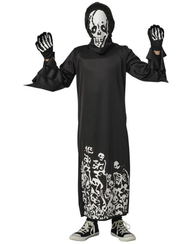 Disfraz Skull Siniestro Glow in Dark Infantil