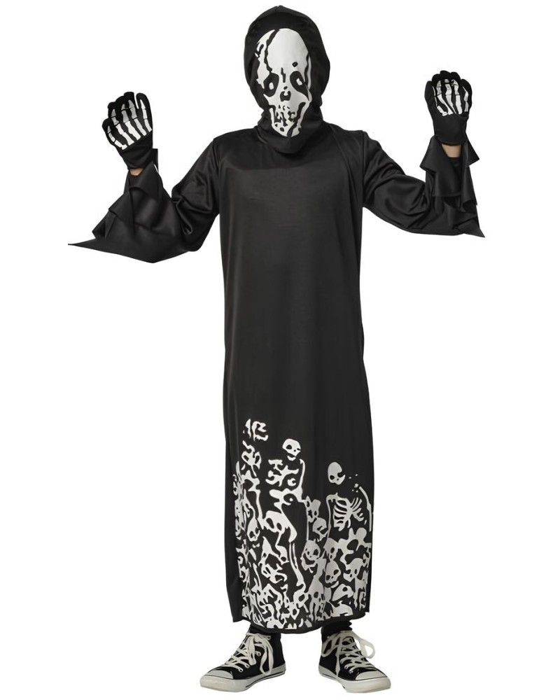 Disfraz Skull Siniestro Glow in Dark Infantil