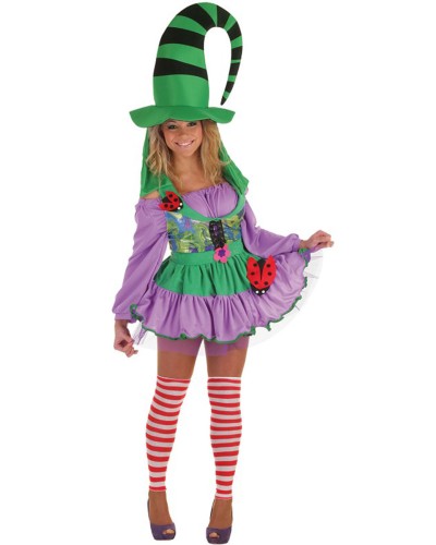 Disfraz Duendecilla verde Adulto Mujer