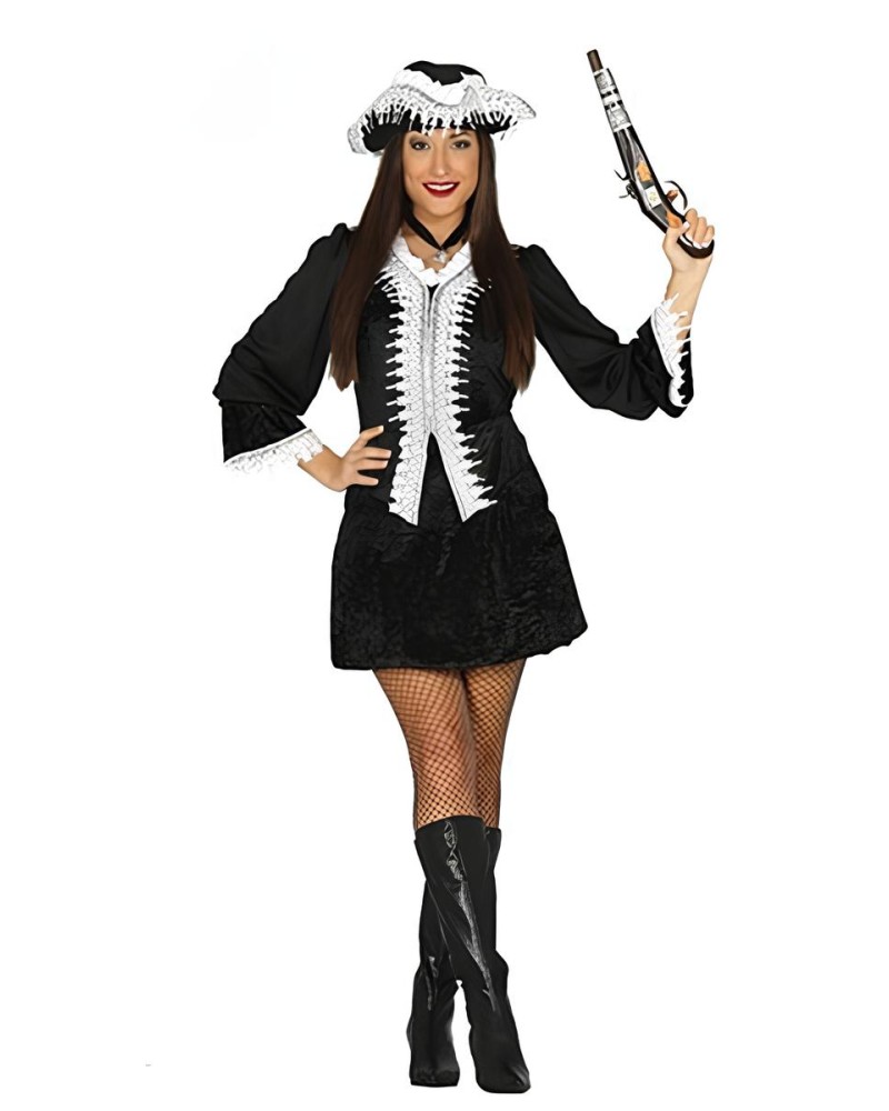 Disfraz de Pirata Negra Adulto Mujer