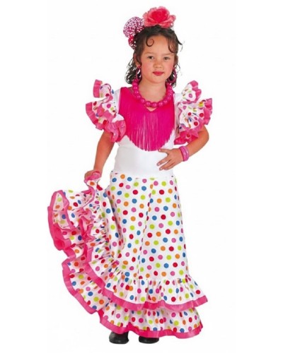 Disfraz sevillana Colorines Infantil Niña
