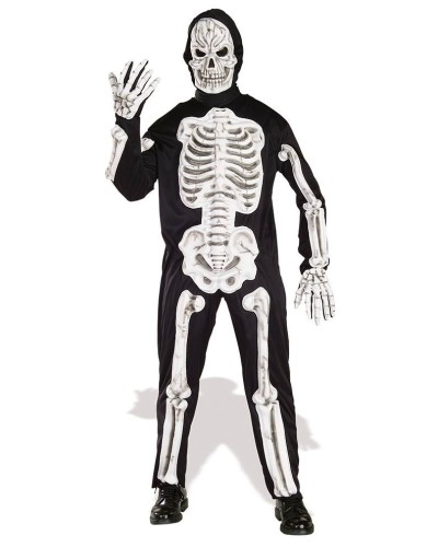 Disfraz Esqueleto con Huesos 3D Adulto Hombre