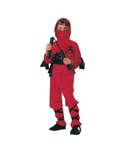 Disfraz Ninja Rojo Infantil Niño