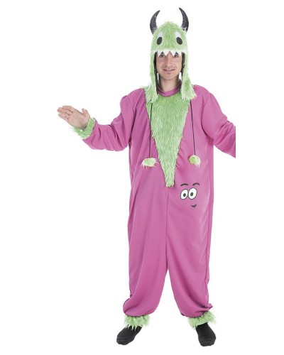 Disfraz Monstruo Verde Mimoso Adulto Hombre