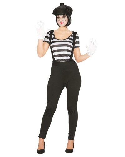 Disfraz de mimo para mujer