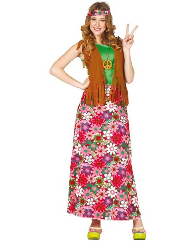 Disfraz Hippie Adulto Mujer