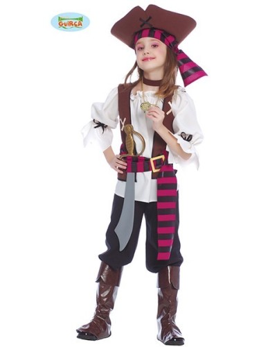 Disfraz Pirata Siete Mares Infantil Niña