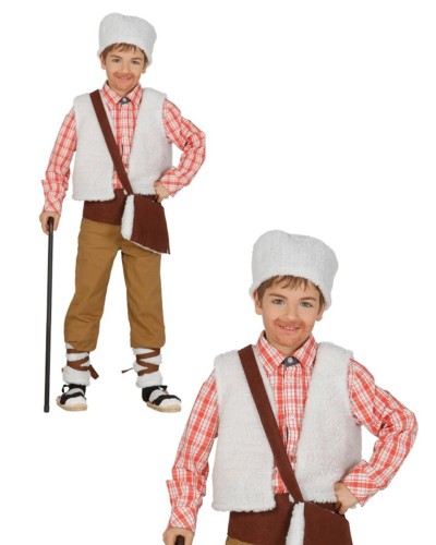 Kit disfraz de pastor del campo para niño