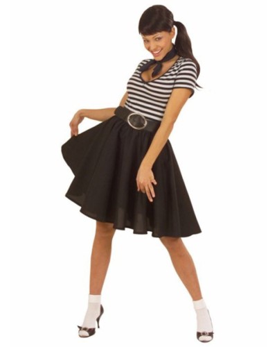Falda rockabilly negra
